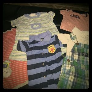 Boys 6/9m rompers lot